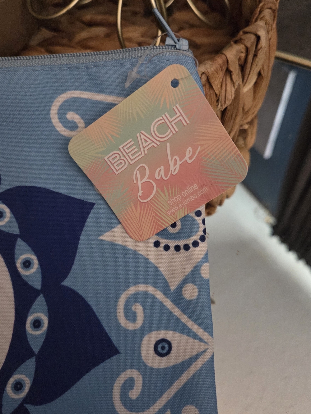 Evil Eye Swimsuit Wet Bag NWT Beach Pouch Ny Beach Babe Travel Zip Case - Picture 3 of 10